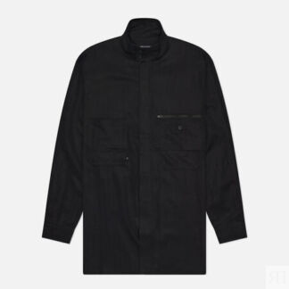 Мужская рубашка Y-3 Washed Twill Overshirt, цвет чёрный, размер M