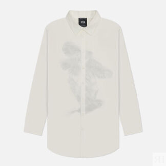 Мужская рубашка Y-3 Graphic Ultraviolet Color, цвет белый, размер M
