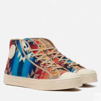 Мужские кеды US Rubber x Pendleton High, цвет бежевый, размер 40 EU