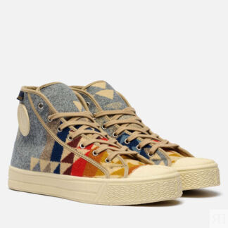 Мужские кеды US Rubber x Pendleton High, цвет серый, размер 40 EU