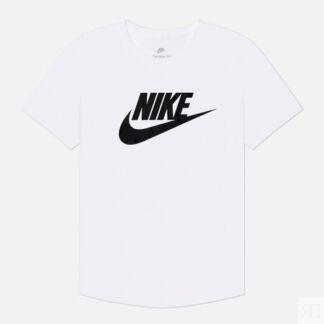 Женская футболка Nike Essentials Logo, цвет белый, размер XS