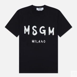 Женская футболка MSGM MSGM Milano Logo, цвет чёрный, размер S