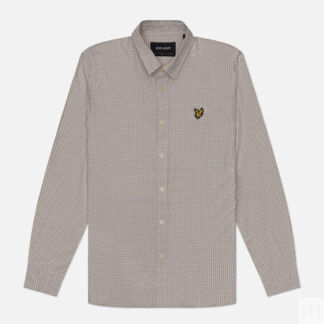 Мужская рубашка Lyle & Scott Shepherd Check, цвет оливковый, размер L