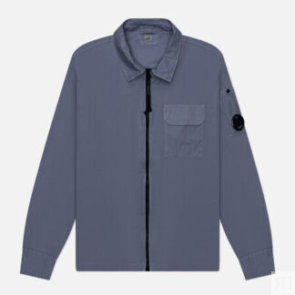 Мужская рубашка C.P. Company Organic Gabardine Full Zip Overshirt, цвет фио