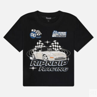 Женская футболка RIPNDIP Ripnrace Cropped Baby, цвет чёрный, размер XL