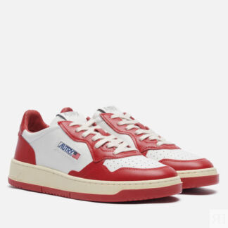 Мужские кроссовки Autry Medalist Low Leather, цвет красный, размер 44 EU