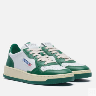 Женские кроссовки Autry Medalist Low Leather, цвет зелёный, размер 40 EU
