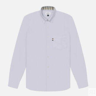 Мужская рубашка Aquascutum Active Oxford, цвет серый, размер L