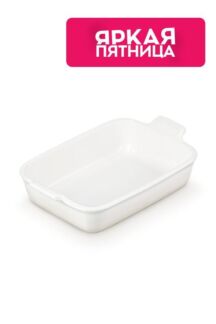 Блюдо прямоугольное Heritage 32 см Меренга Le Creuset
