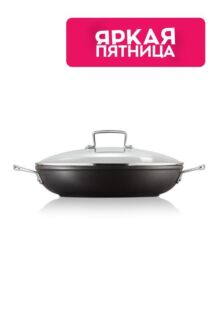 Кастрюля низкая со стеклянной крышкой 30 см Le Creuset