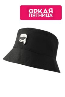 Двусторонняя хлопковая панама Ikonik Karl Lagerfeld