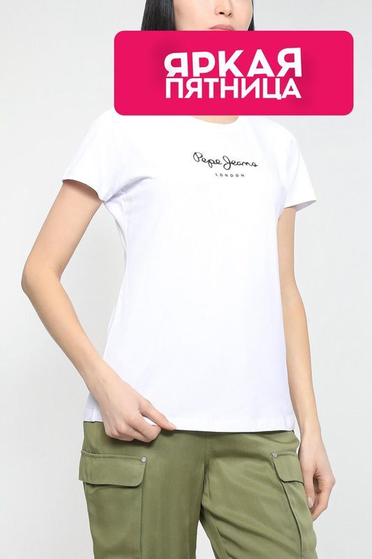 Хлопковая футболка PEPE JEANS фото 1