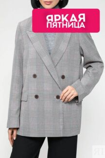 Двубортный пиджак в клетку Esprit Casual