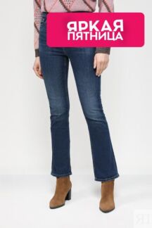 Джинсы клеш с эффектом потертости Esprit Casual