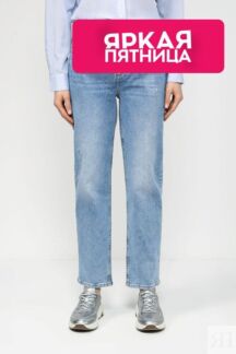 Джинсы с эффектом потертости Comma