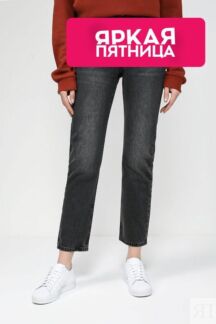 Джинсы укороченные с эффектом потертости LEVI'S