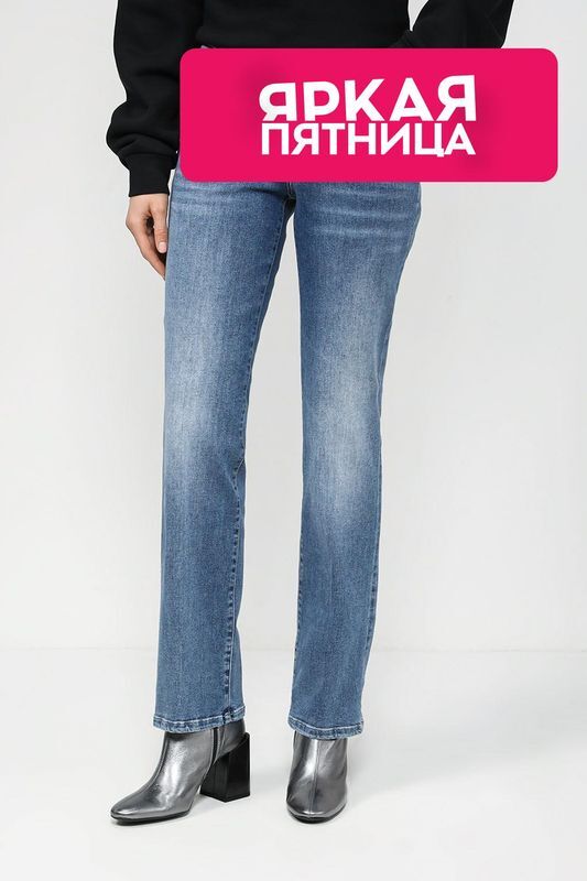Джинсы с эффектом потертости Guess фото 1
