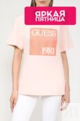 Футболка хлопковая с принтом Guess фото 1