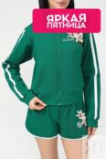 Толстовка на молнии с цветочной вышивкой Guess фото 1