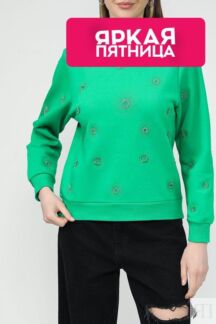 Свитшот с геометрической вышивкой Desigual