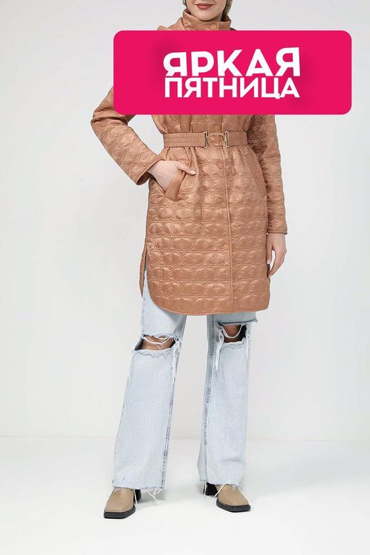 Куртка стеганая с эластичным поясом TWINSET фото 1