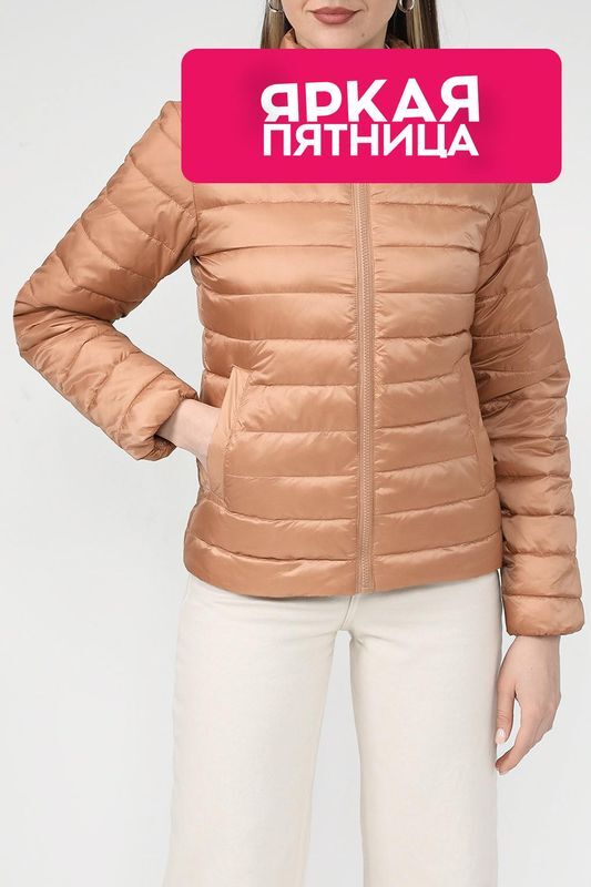 Куртка стеганая с воротником стойка TWINSET фото 1