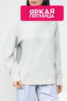 Свитшот хлопковый с логотипом Esprit Casual