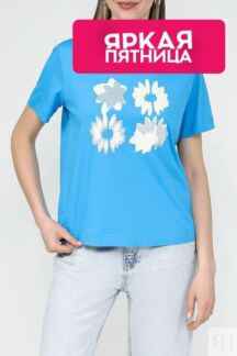 Футболка хлопковая с принтом Esprit Casual