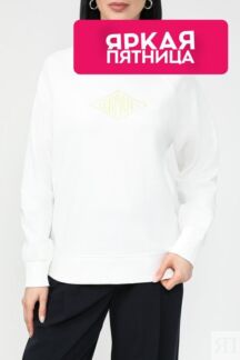 Свитшот хлопковый с логотипом Esprit Casual