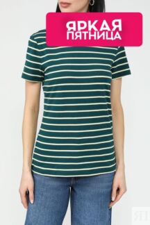 Футболка хлопковая в полоску Esprit Casual