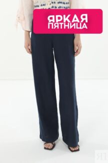 Брюки льняные с поясом Esprit Casual