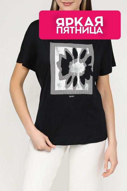 Футболка с принтом Esprit Casual фото 1
