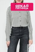 Рубашка атласная с принтом Esprit Casual фото 1