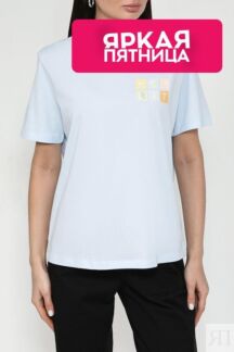 Футболка хлопковая с логотипом Esprit Casual