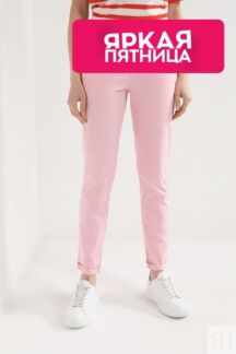 Брюки хлопковые зауженного кроя Esprit Casual