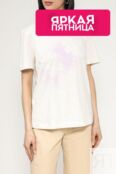 Футболка хлопковая с принтом Esprit Casual фото 1