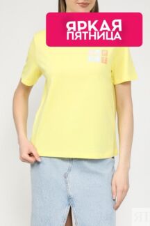 Футболка хлопковая с логотипом Esprit Casual