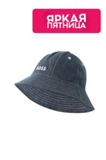 Джинсовая панама с логотипом BOSS