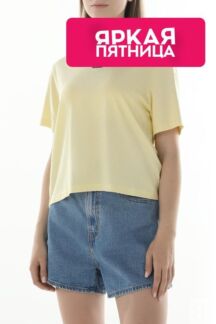 Футболка хлопковая с логотипом Tommy Jeans