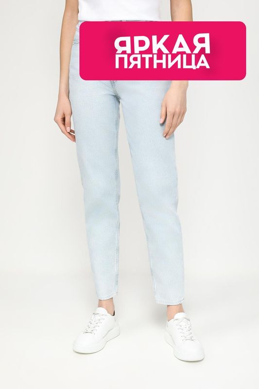 Джинсы с высокой талией Mom Jeans LEVI'S фото 1