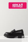 Туфли-лоферы кожаные с пряжкой Karl Lagerfeld фото 1