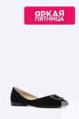 Балетки велюровые с пряжкой VITACCI фото 1