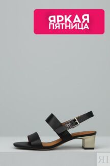 Босоножки кожаные на каблуке Tommy Hilfiger