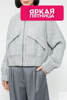 Куртка на эластичном поясе укороченного кроя Esprit Casual