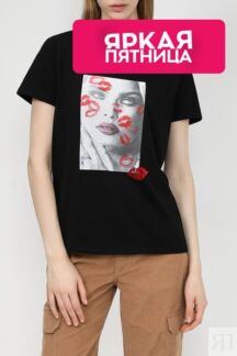 Хлопковая футболка с принтом Guess