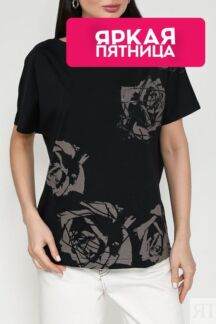 Футболка из смесового хлопка с принтом Esprit Casual