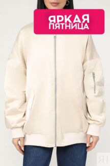Куртка-бомбер с трикотажными деталями Esprit Casual