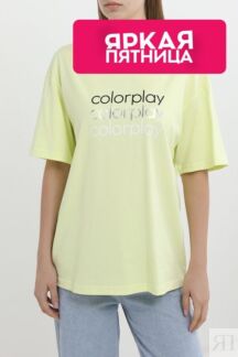 Футболка хлопковая с логотипом COLORPLAY