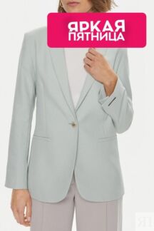 Пиджак однобортный удлиненного кроя Calvin Klein