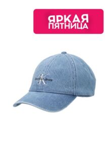Бейсболка джинсовая с логотипом Calvin Klein Jeans